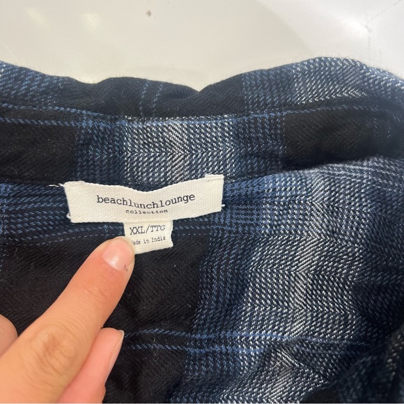 Beachlunchlounge boy’s blue button up shirt XXL m138-1 - Picture 3 of 4